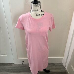 J. Crew Factory Light Pink T-Shirt Dress